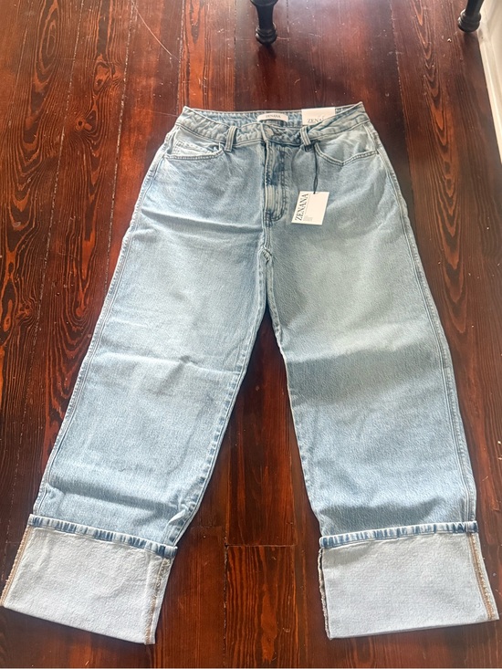 Zenana Outfitters Denim - NWT Zenana High Rise Cuffed Wide Leg Jeans Light Wash DTP-9583LL Size 30